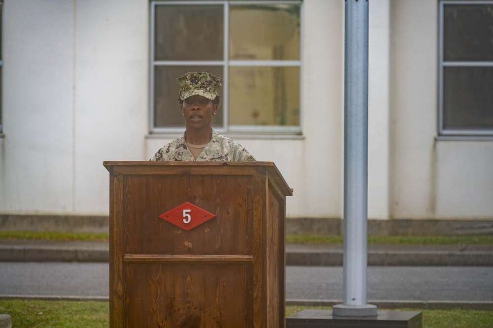 NMCB 3 relieves NMCB 5 onboard Camp Shields