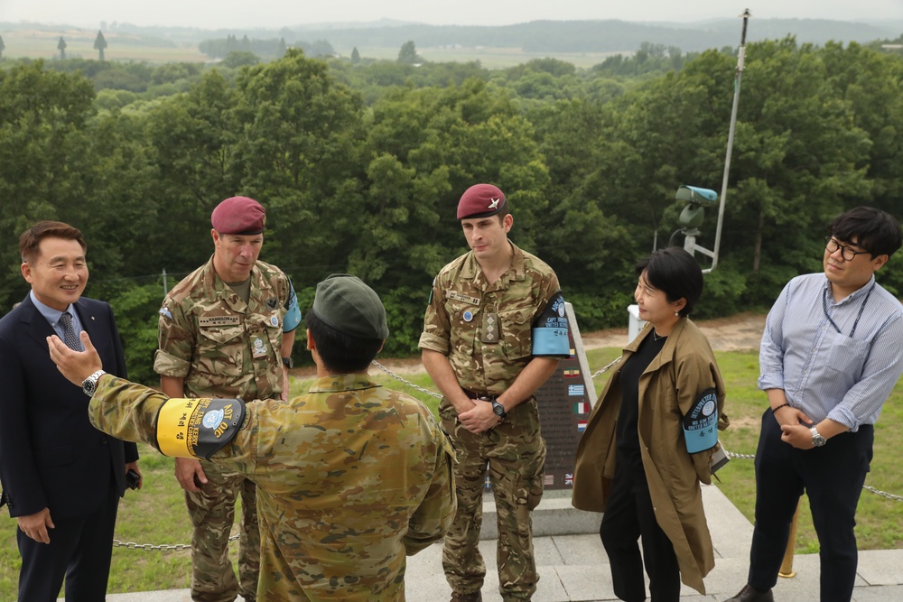 UNC Deputy Commander Lt. Gen. Andrew Harrison visits JSA