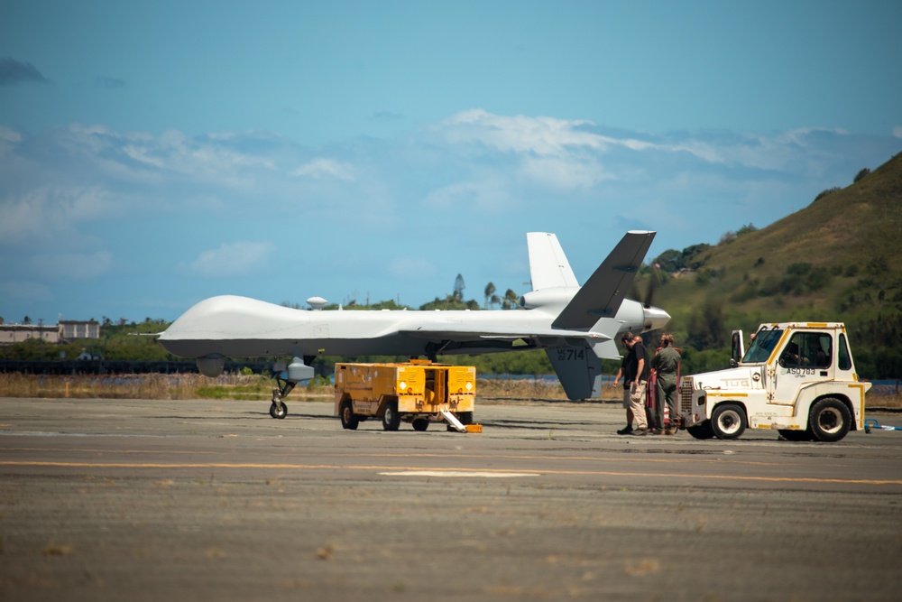 VMU-3 Taxis the MQ-9A