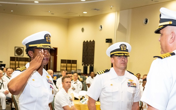 Commander Travis Brinkman Relieves Captain Lakeeva Gunderson as Commanding Officer of Naval Mobile Construction Battalion 3