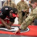 Players from the Atlanta Falcons visit Soldiers in Romania