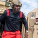 Players from the Atlanta Falcons visit Soldiers in Romania