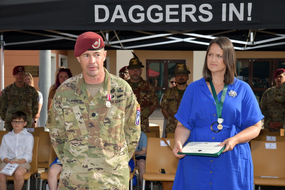 54th Brigade Engineer Battalion, 173rd Airborne Brigade Award Ceremony