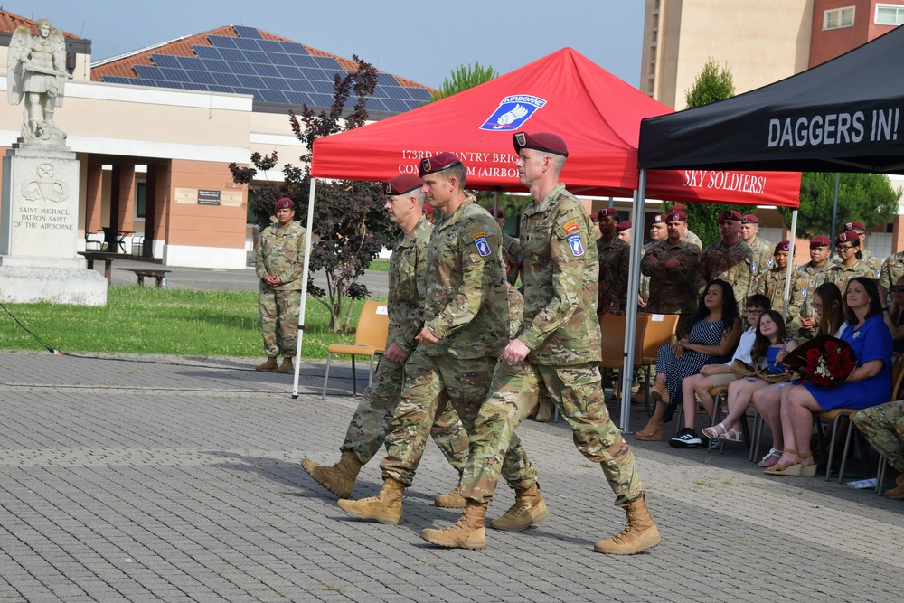 54th Brigade Engineer Battalion, 173rd Airborne Brigade Change of Command Ceremony, 21 June, 2023