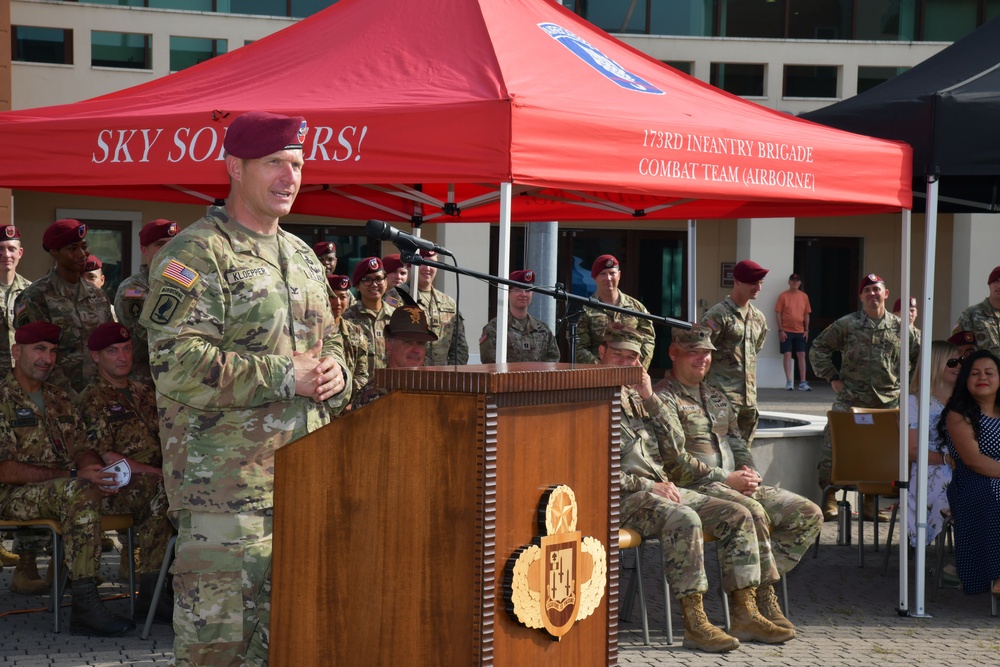 54th Brigade Engineer Battalion, 173rd Airborne Brigade Change of Command Ceremony, 21 June, 2023