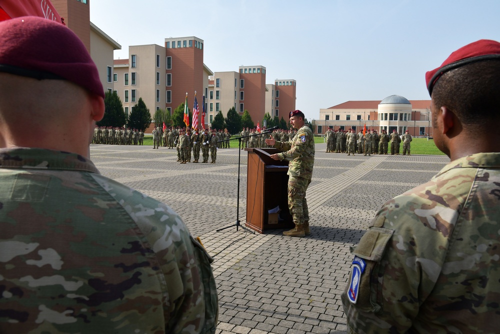 54th Brigade Engineer Battalion, 173rd Airborne Brigade Change of Command Ceremony, 21 June, 2023