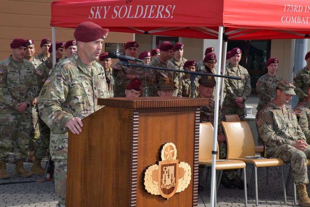 54th Brigade Engineer Battalion, 173rd Airborne Brigade Change of Command Ceremony, 21 June, 2023