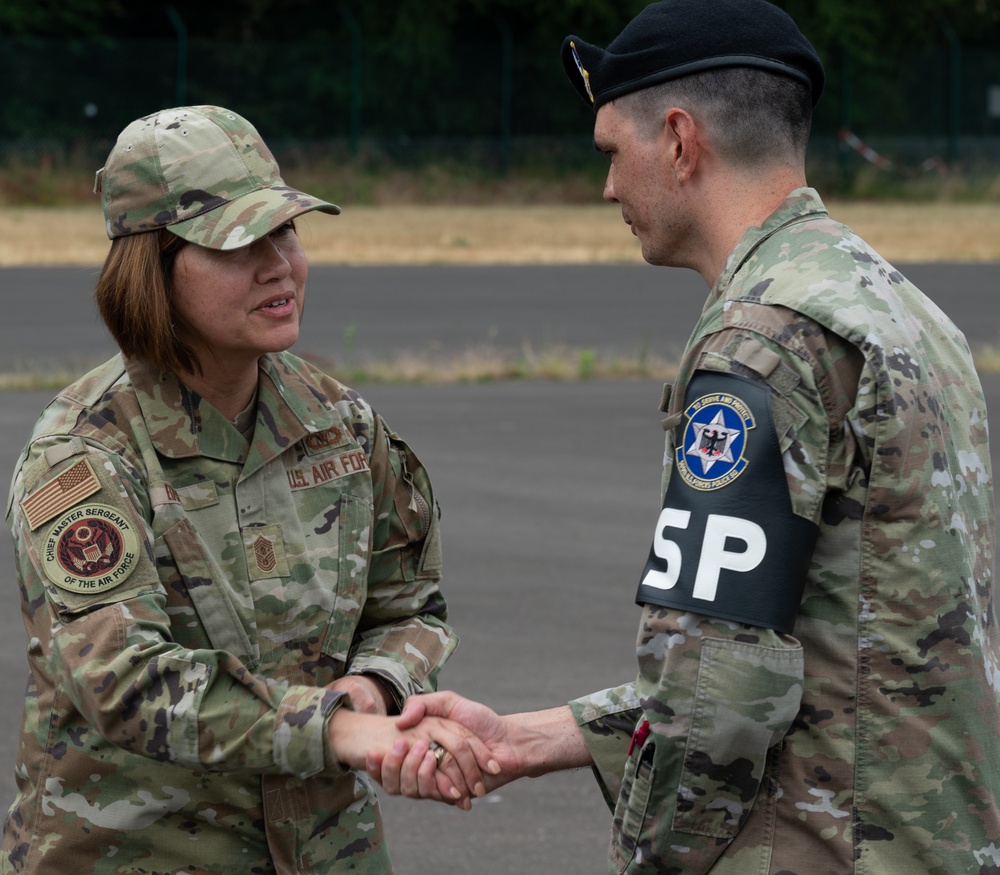 CMSAF visits the 569th USFPS at Kapaun Air Station