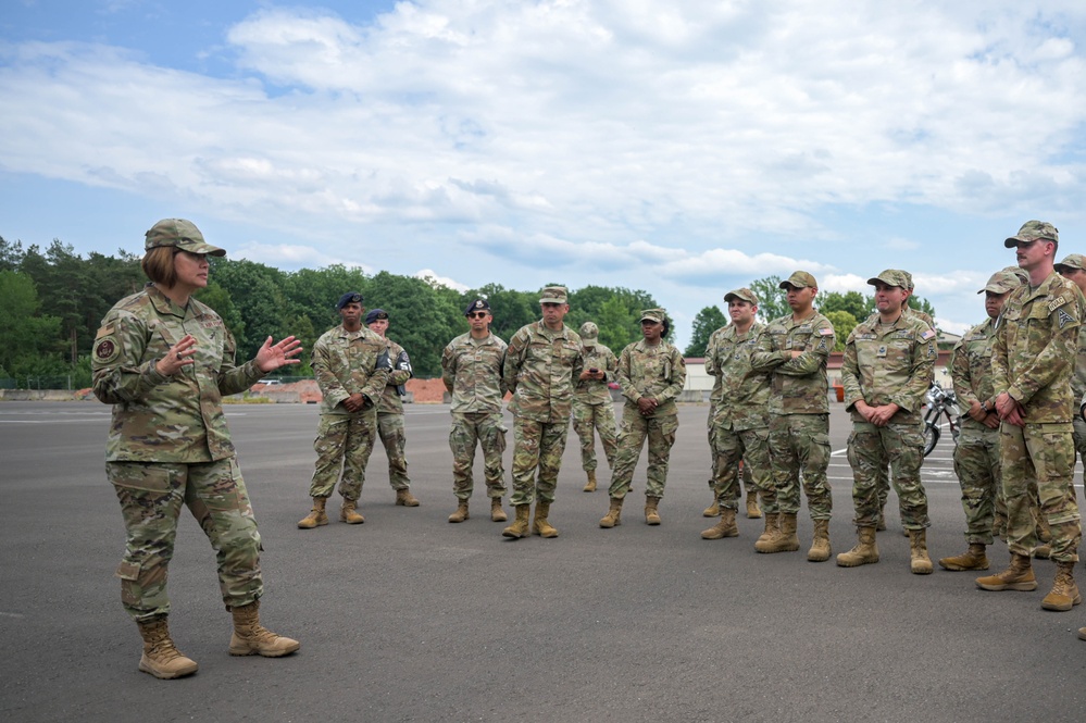 CMSAF visits the 569th USFPS at Kapaun Air Station