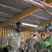 U.S. Army and Air Force Reserve service members receive range safety guidance