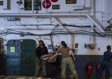 USS Carl Vinson In-Port Operations Onload (CVN 70)