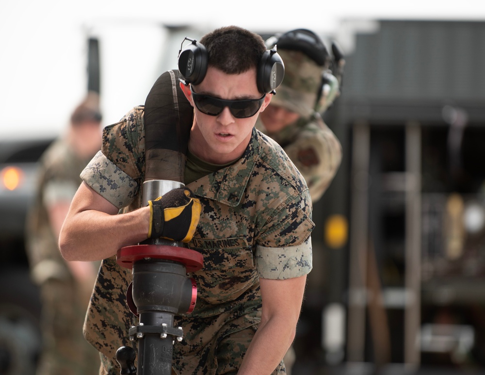 Marines Refuel a C-130 Hercules