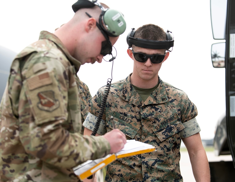 Marines Refuel a C-130 Hercules