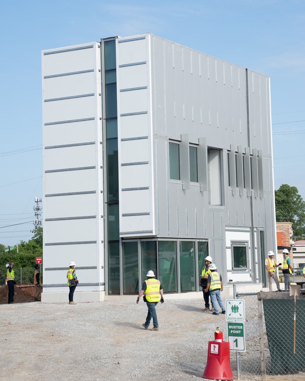 Construction continues on the site of the Louisville VA Medical Center June 14