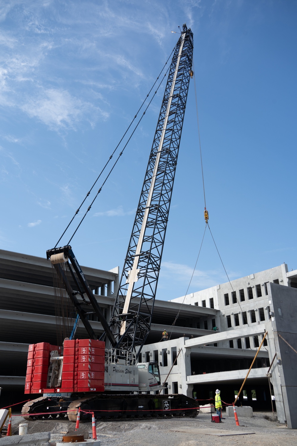 Construction continues on the site of the Louisville VA Medical Center June 14