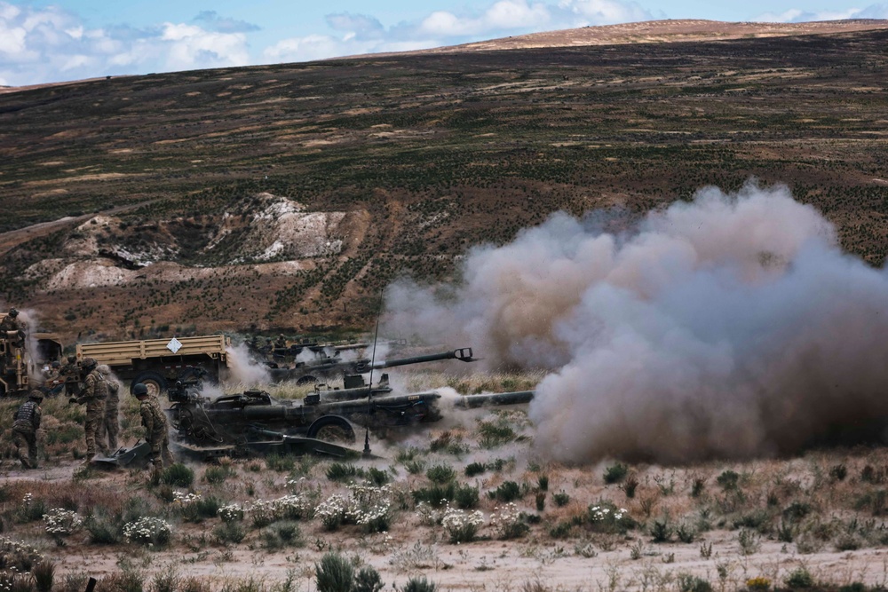 Going Out With a Bang: WA National Guard field artillery battalion wraps up annual training with direct fire range