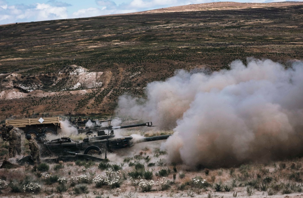 Going Out With a Bang: WA National Guard field artillery battalion wraps up annual training with direct fire range