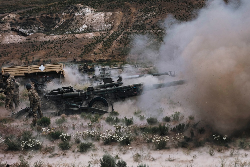 Going Out With a Bang: WA National Guard field artillery battalion wraps up annual training with direct fire range