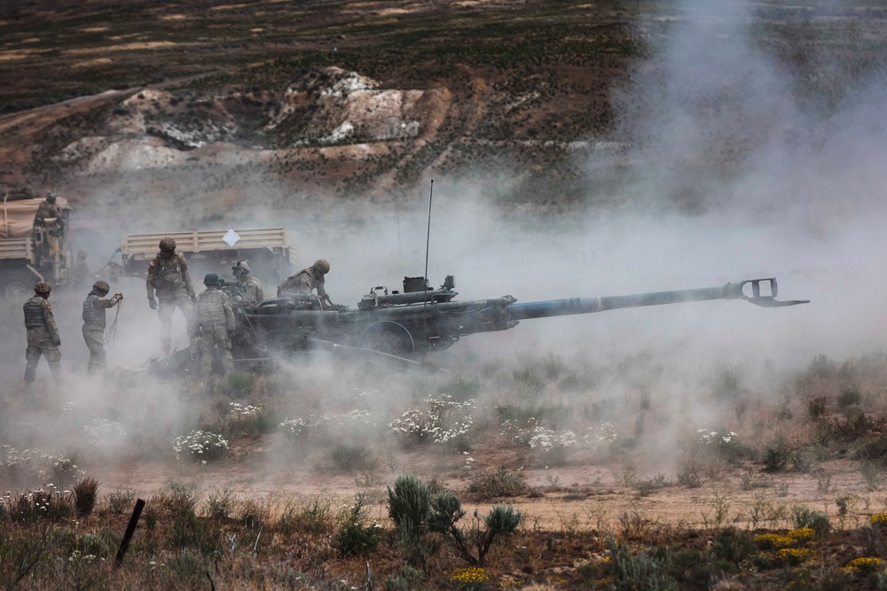 Going Out With a Bang: WA National Guard field artillery battalion wraps up annual training with direct fire range