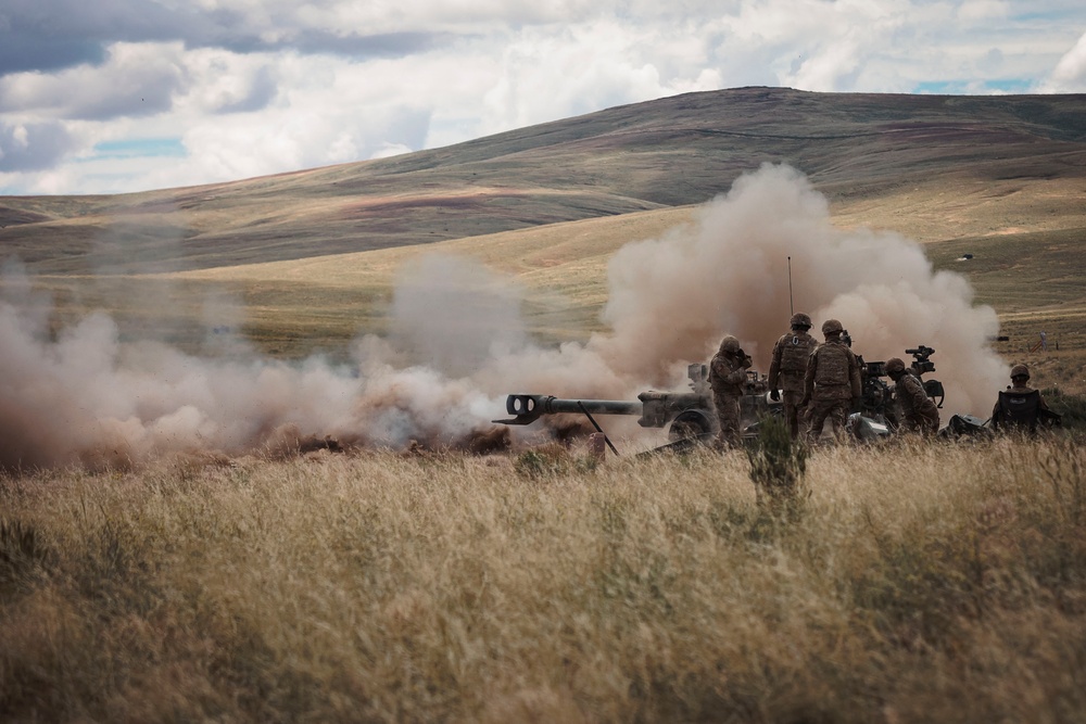 Going Out With a Bang: WA National Guard field artillery battalion wraps up annual training with direct fire range