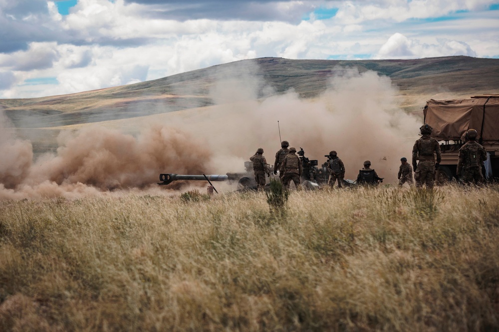 Going Out With a Bang: WA National Guard field artillery battalion wraps up annual training with direct fire range