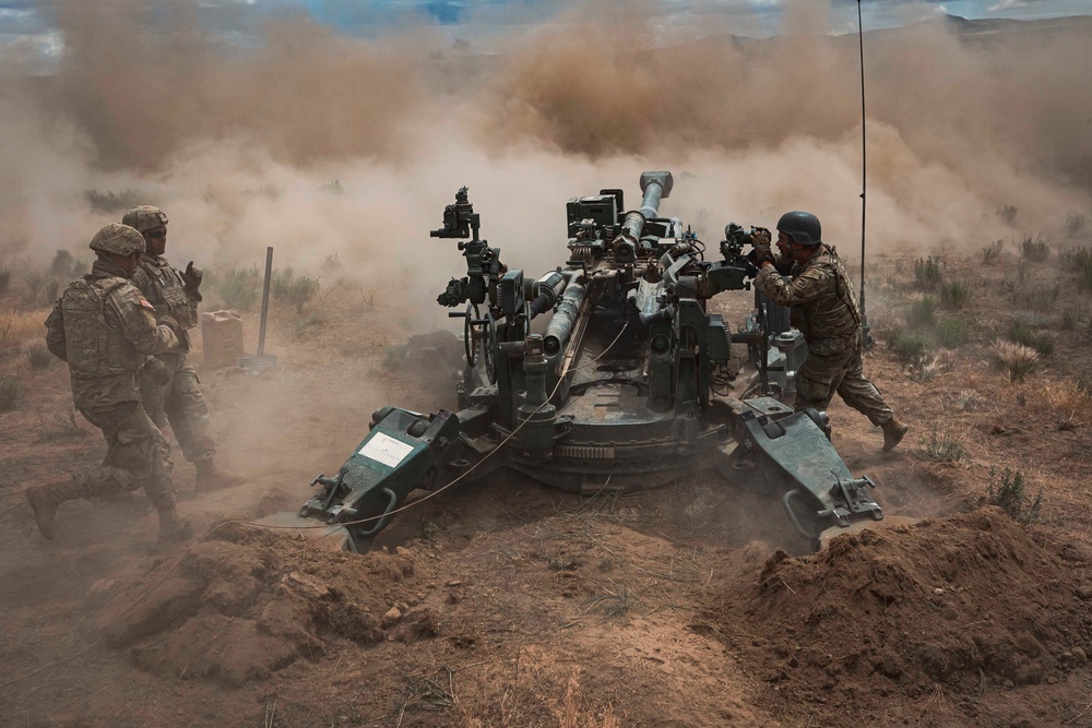 Going Out With a Bang: WA National Guard field artillery battalion wraps up annual training with direct fire range