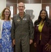 Lt. Gen. John Healy and his wife Cathy meet with Warner Robins Mayor LaRhonda Patrick