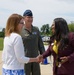 Lt. Gen. John Healy and his wife Cathy meet with Warner Robins Mayor LaRhonda Patrick