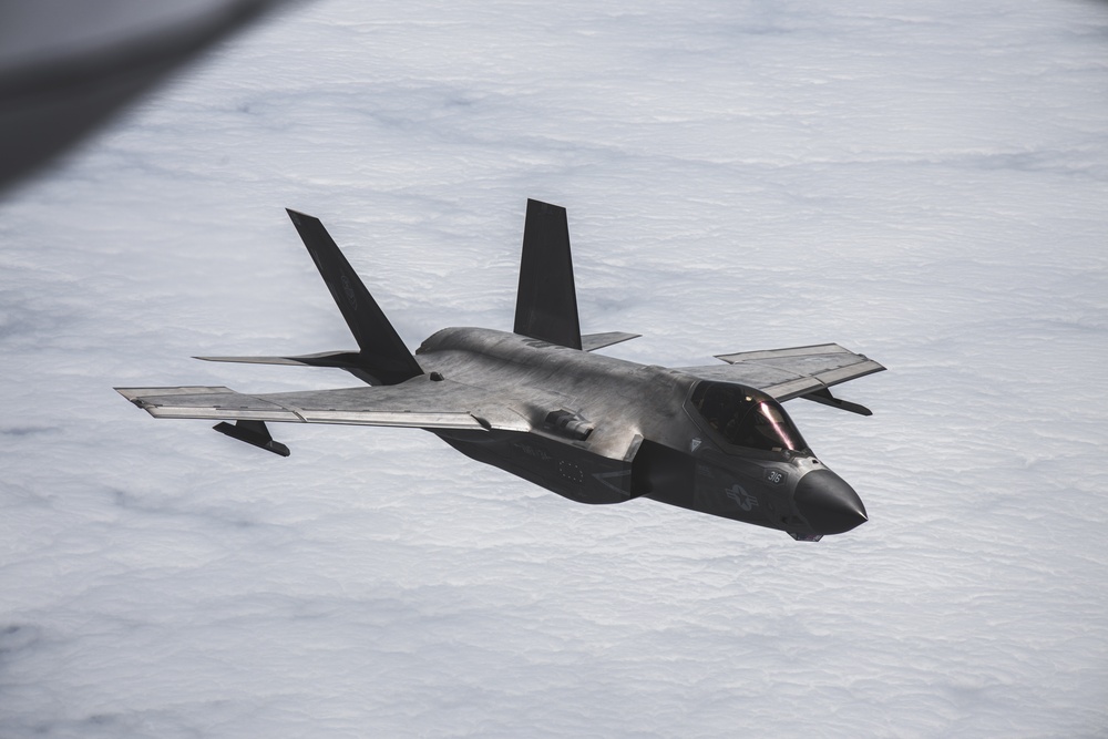 Marine F-35Cs Fly Across the Pacific