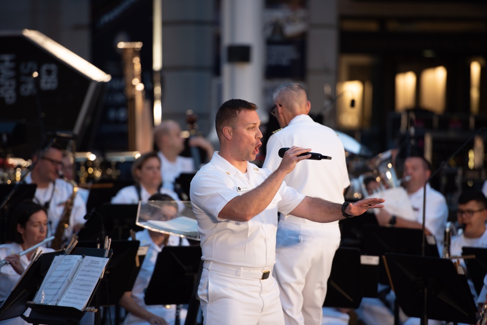 The Navy Band performs a Concert on the Avenue at the U.S. Navy Memorial