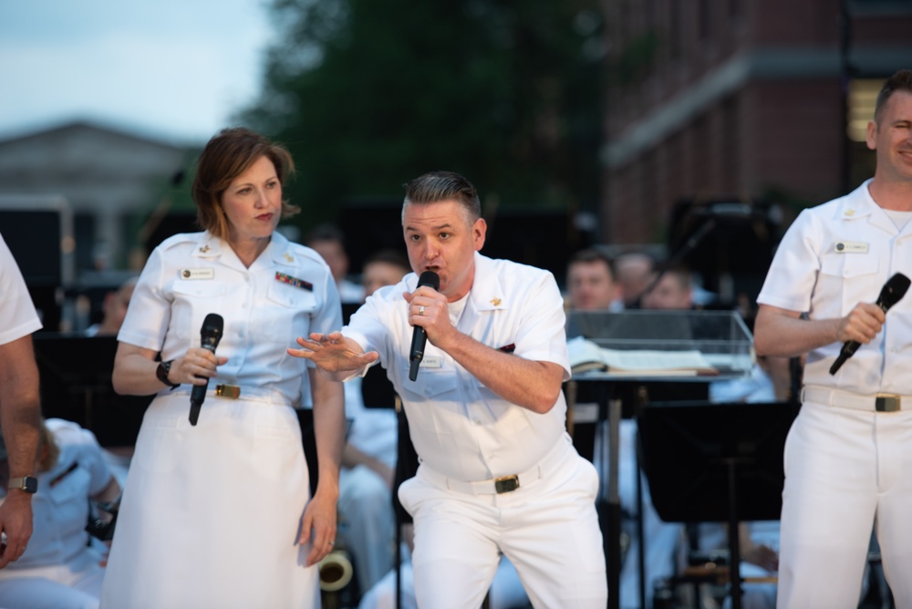 The Navy Band performs a Concert on the Avenue at the U.S. Navy Memorial