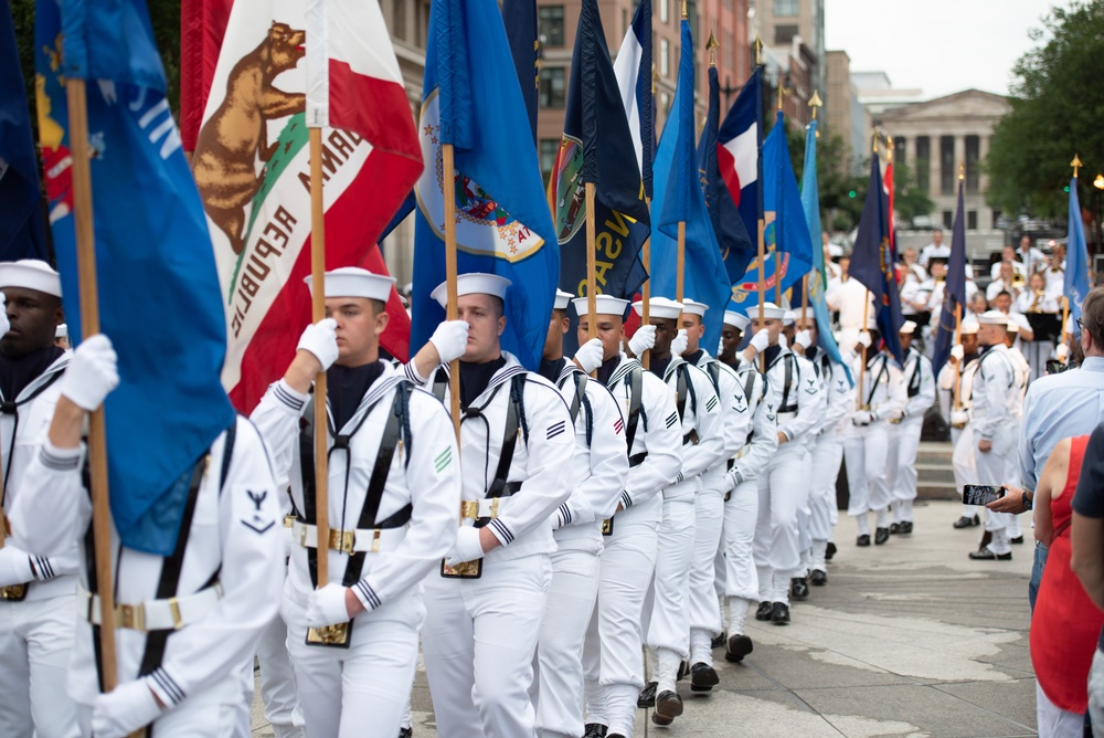 The Navy Band performs a Concert on the Avenue at the U.S. Navy Memorial