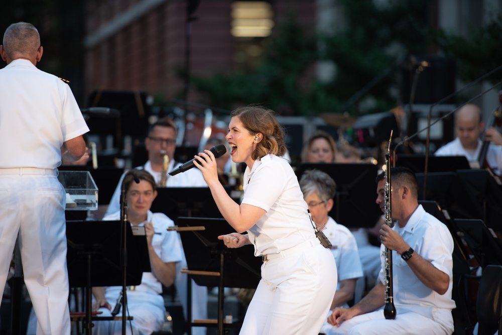 The Navy Band performs a Concert on the Avenue at the U.S. Navy Memorial