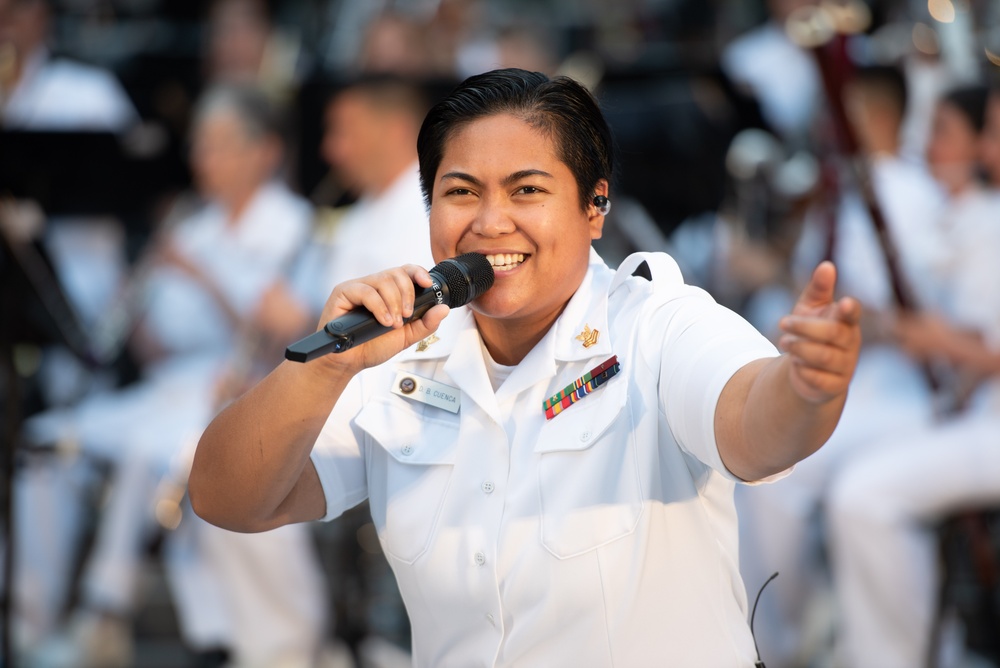 The Navy Band performs a Concert on the Avenue at the U.S. Navy Memorial