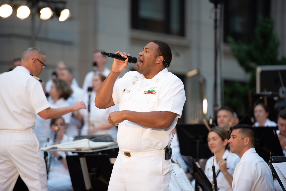 The Navy Band performs a Concert on the Avenue at the U.S. Navy Memorial