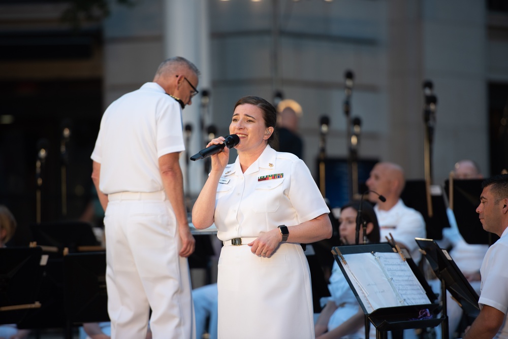 The Navy Band performs a Concert on the Avenue at the U.S. Navy Memorial