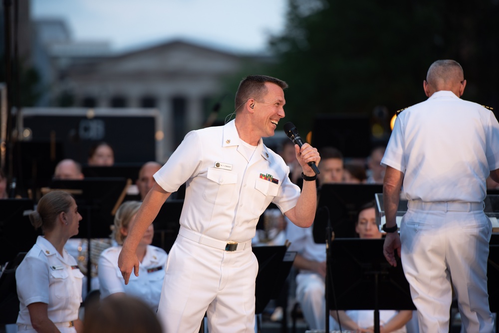 The Navy Band performs a Concert on the Avenue at the U.S. Navy Memorial