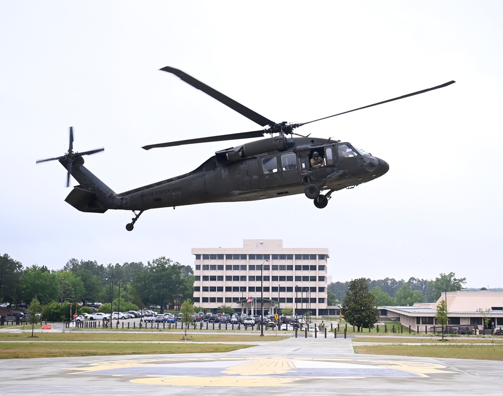 USAJFKSWCS Campus Welcomes First Helicopter Landing