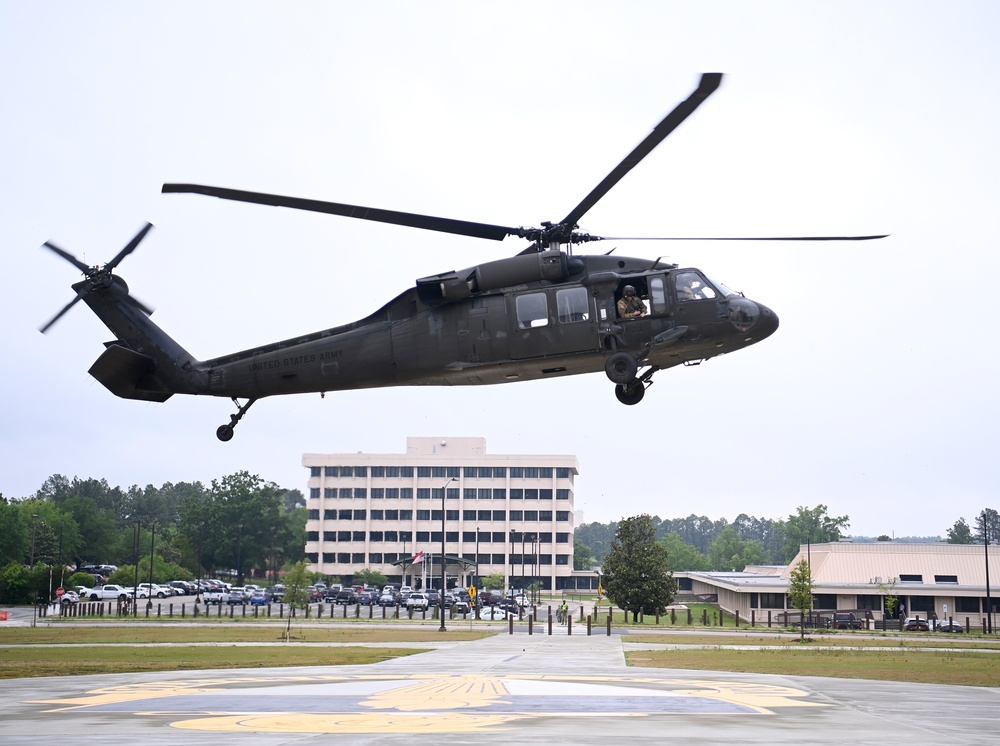 USAJFKSWCS Campus Welcomes First Helicopter Landing