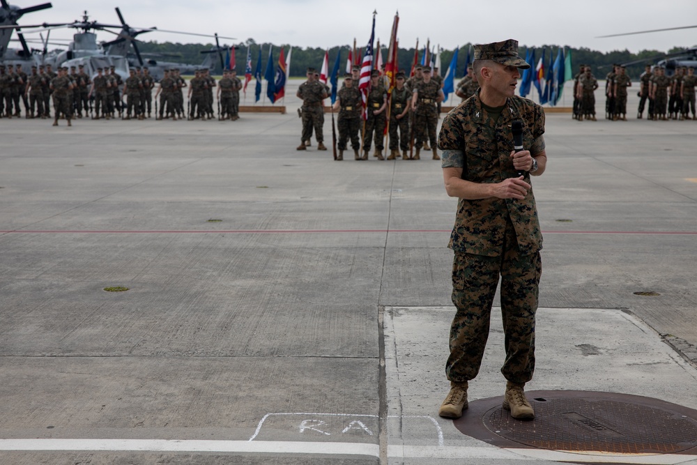 Marine Aircraft Group 29 change of command ceremony