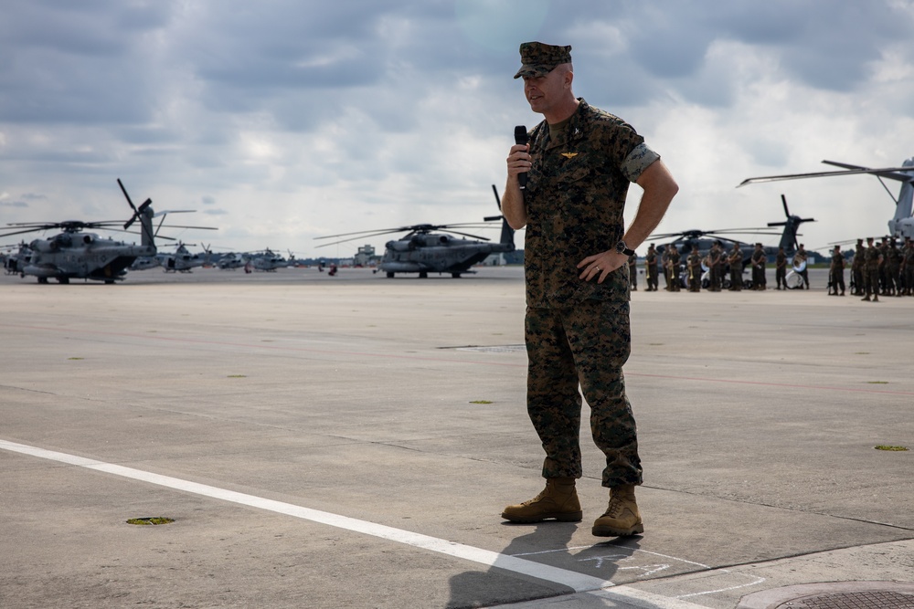 Marine Aircraft Group 29 change of command ceremony