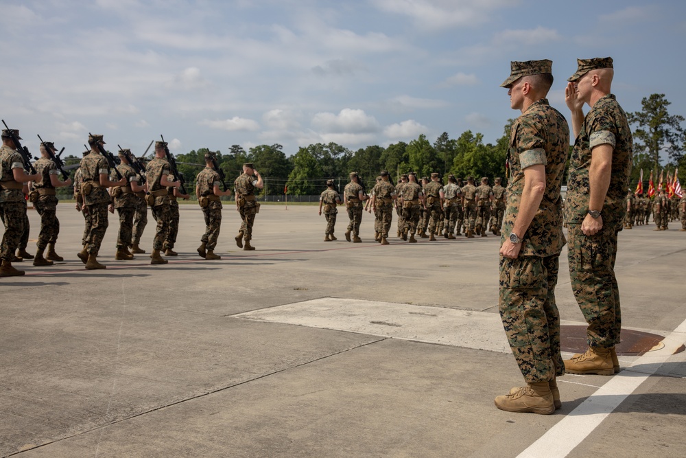 Marine Aircraft Group 29 change of command ceremony