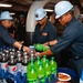 Abraham Lincoln hosts pizza party for on duty Sailors