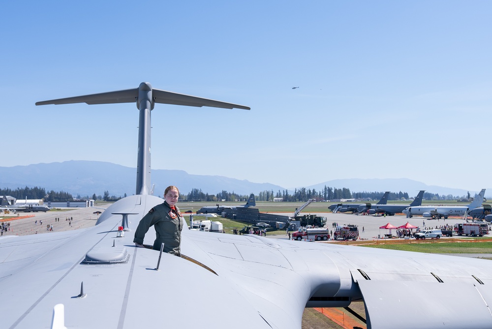 U.S. Sailors at Girls Fly Too! Airshow