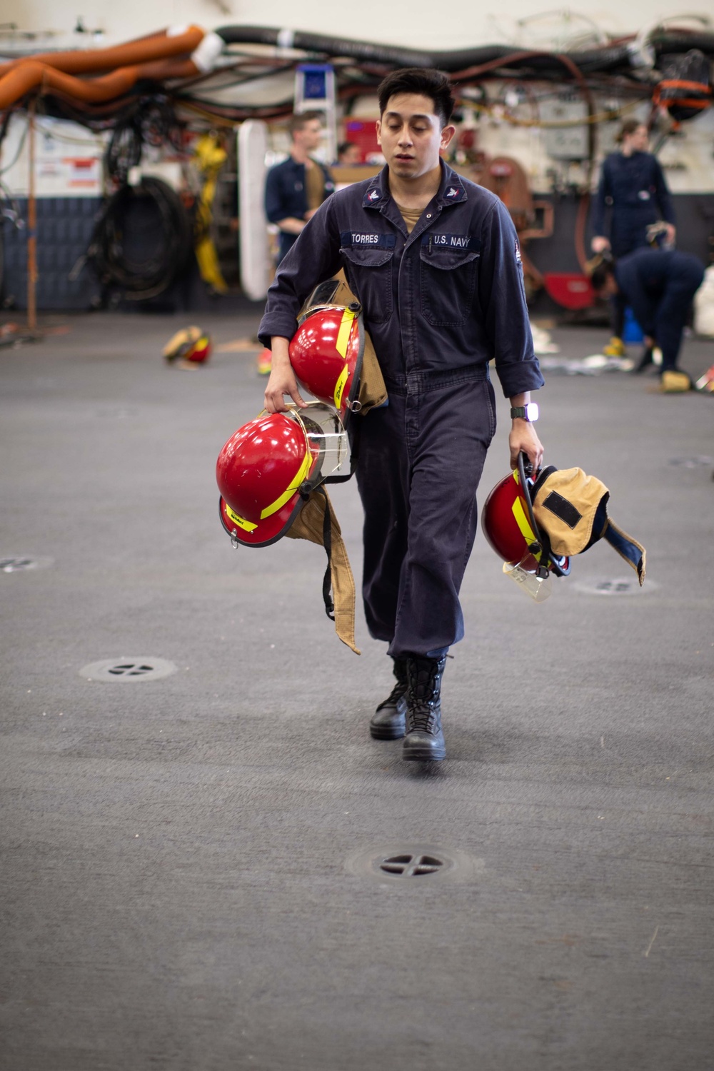 USS Tripoli Passes Major Fire Drill