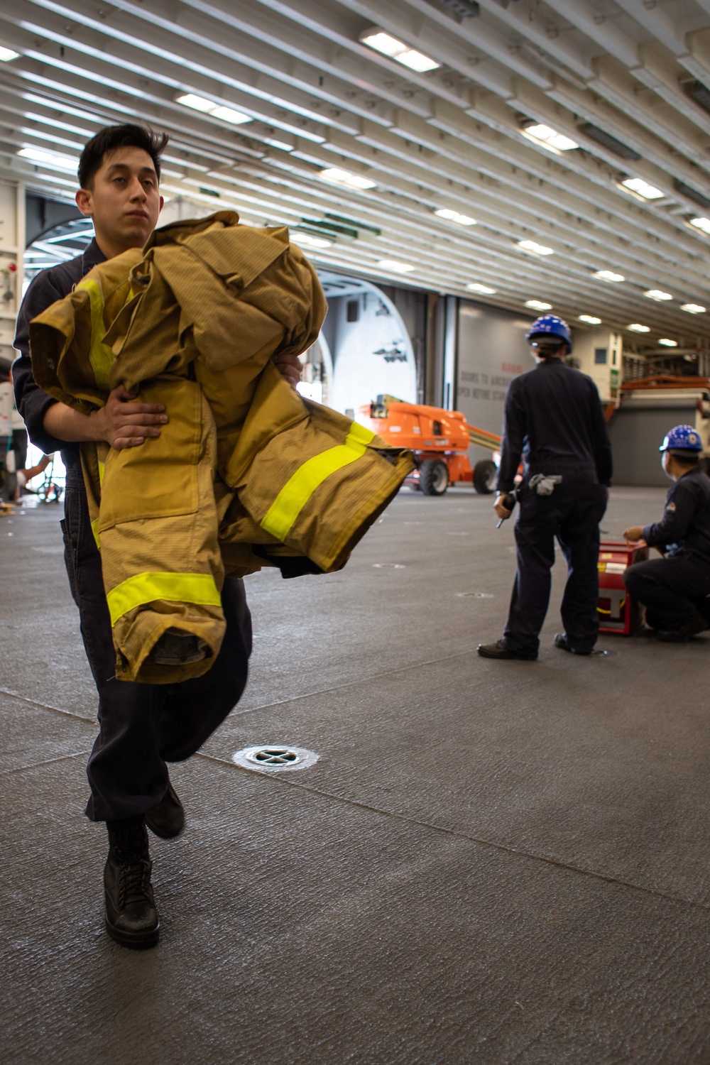 USS Tripoli Passes Major Fire Drill