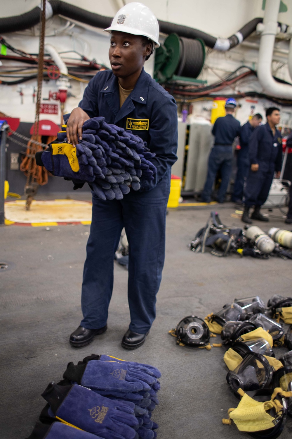 USS Tripoli Passes Major Fire Drill