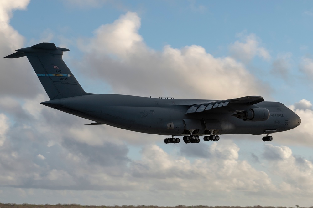 Airfield equipment arrives at Andersen AFB