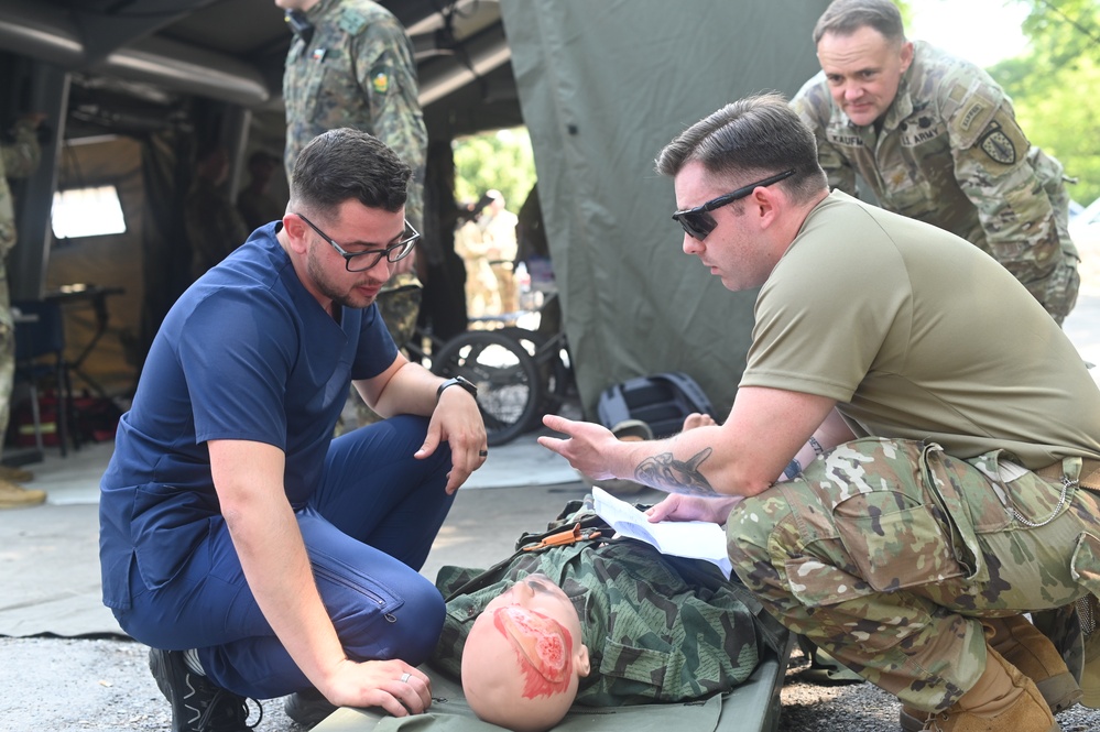 U.S., Bulgaria Military Forces Collaborate in Subject-Matter Exchange During Thracian Sentry 2023