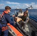 U.S. Coast Guard Cutter Stratton Conducts Receives Stores from Australian Navy Ship